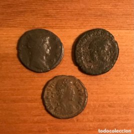 Lote de 3 monedas romanas.