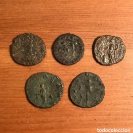 Lote de 5 monedas romanas.
