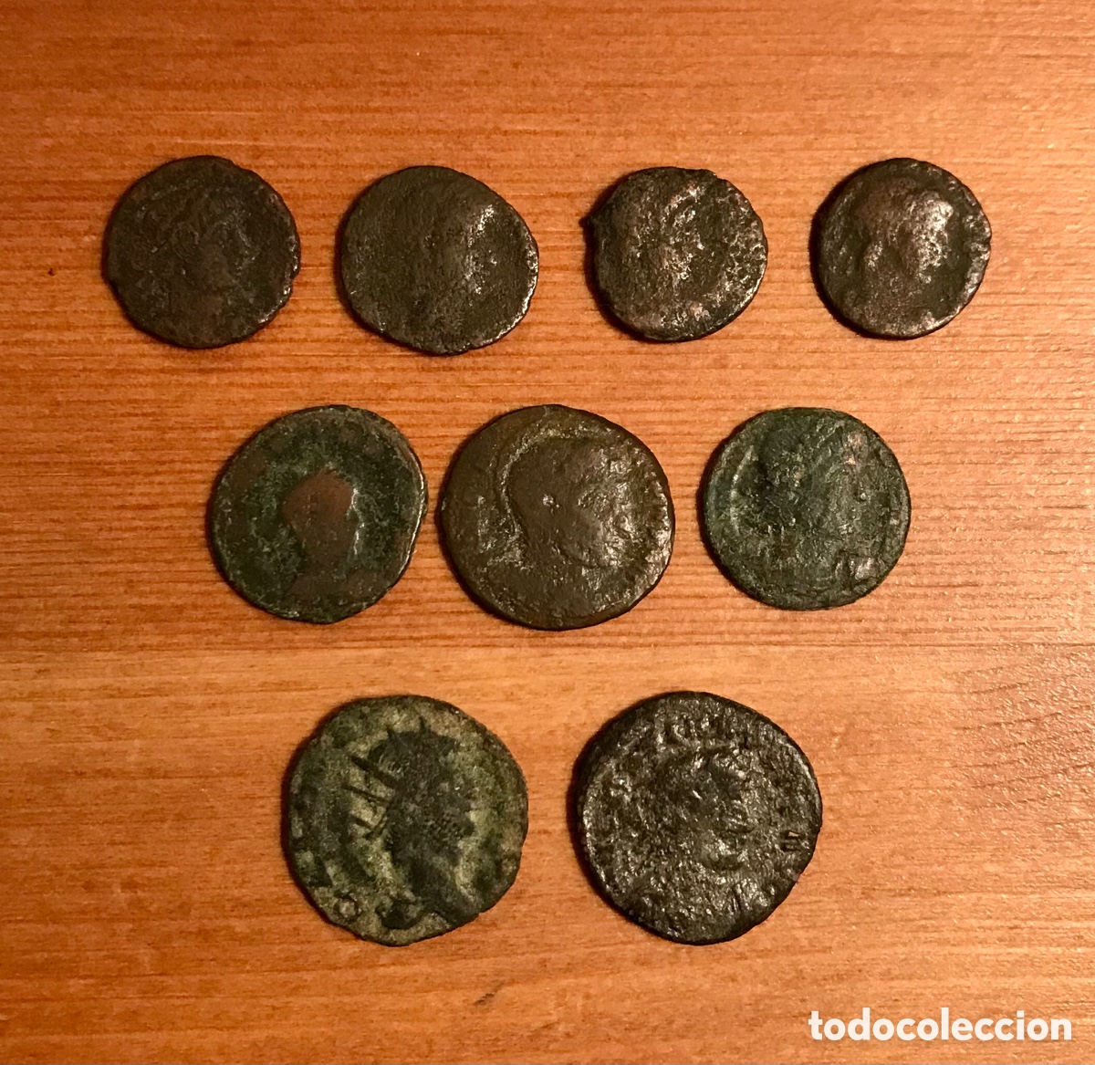 Monedas Imperio romano: Lote de 9 monedas romanas. - Foto 2