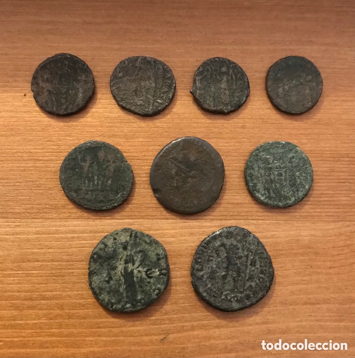 Monedas Imperio romano: Lote de 9 monedas romanas. - Foto 3