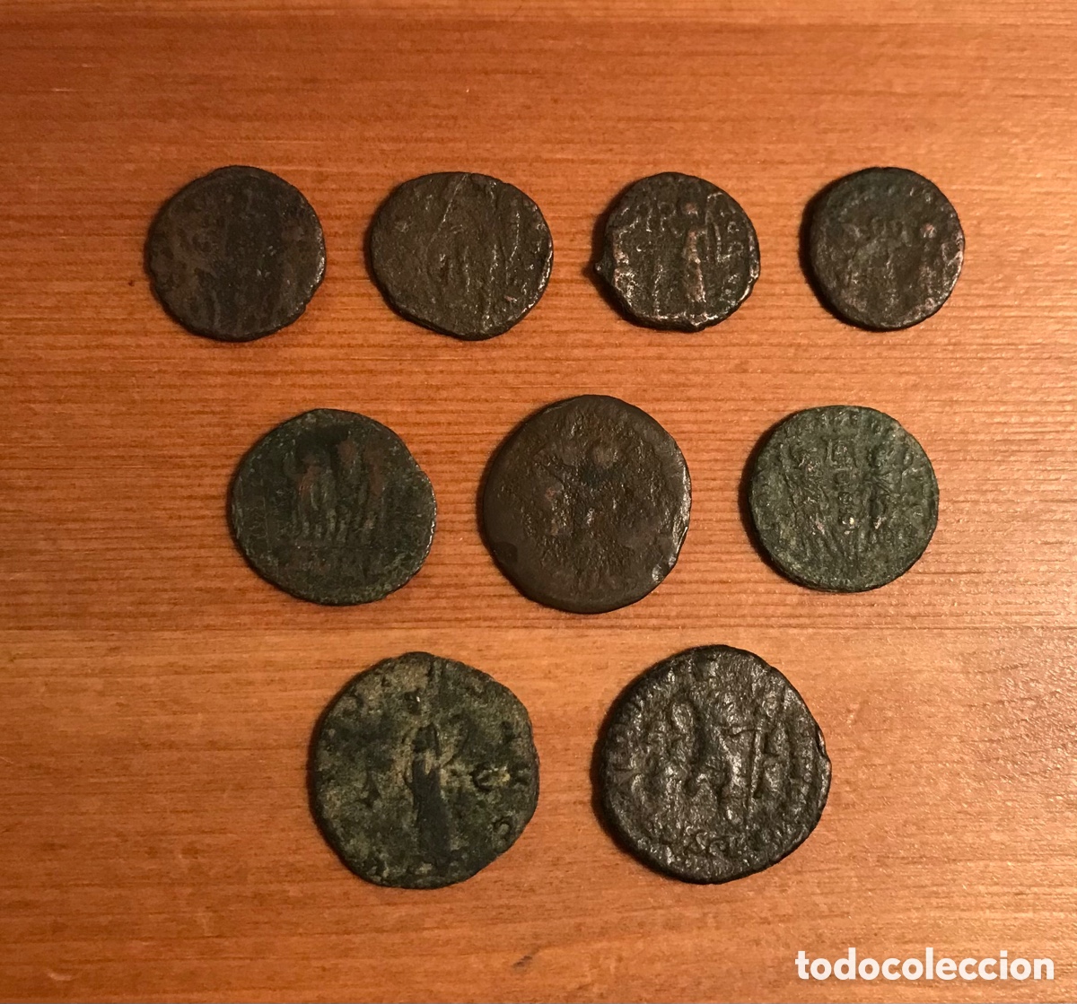 Monedas Imperio romano: Lote de 9 monedas romanas. - Foto 4