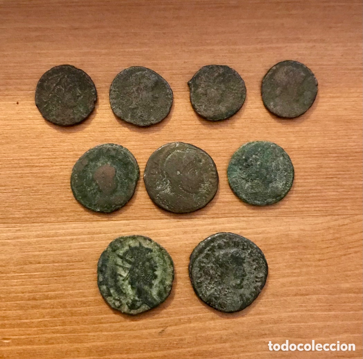 Monedas Imperio romano: Lote de 9 monedas romanas. - Foto 1