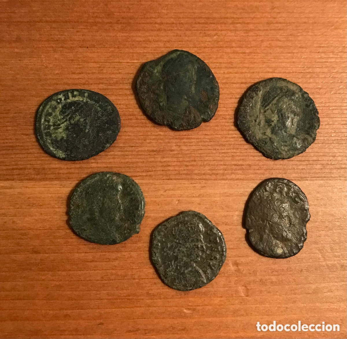Monedas Imperio romano: Lote de 6 monedas romanas. - Foto 3