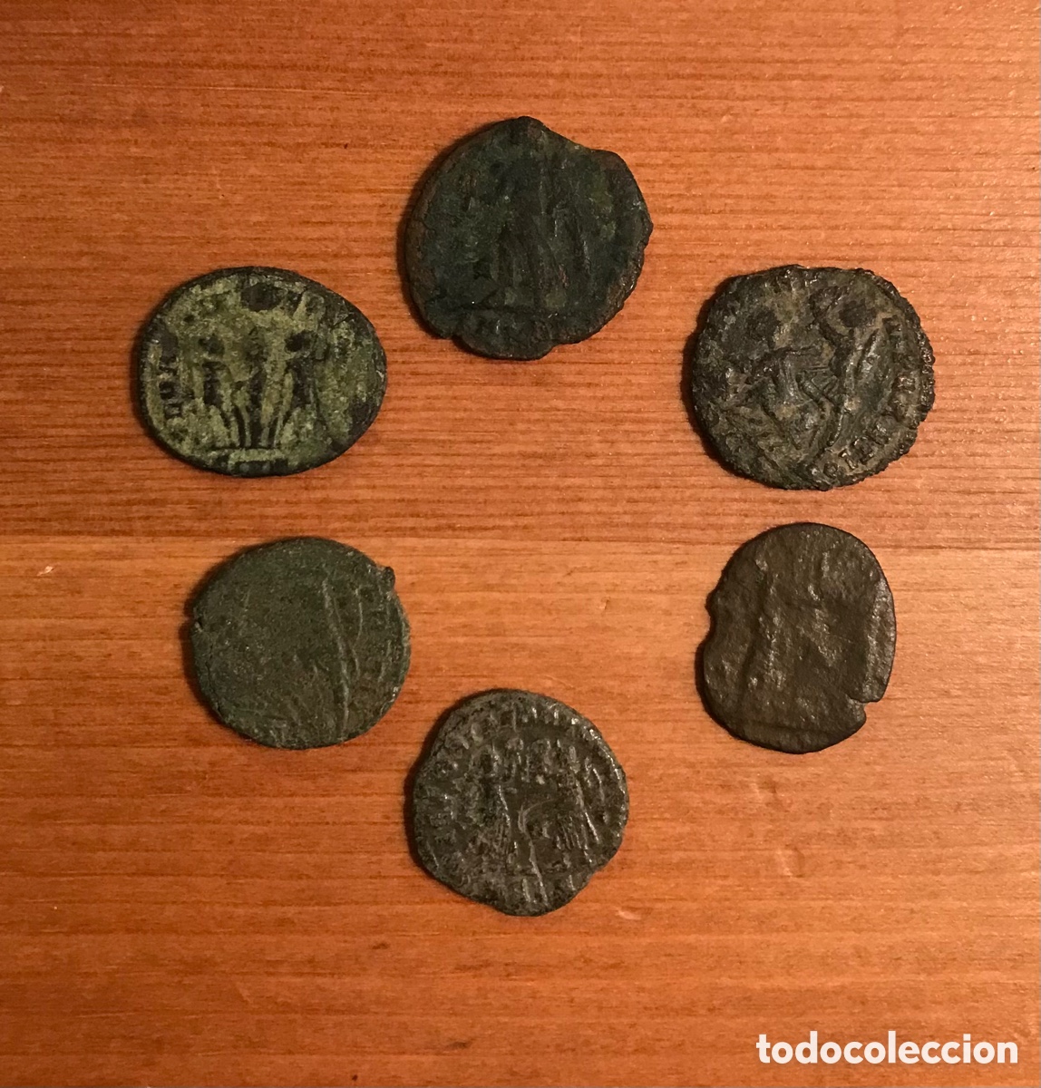 Monedas Imperio romano: Lote de 6 monedas romanas. - Foto 4