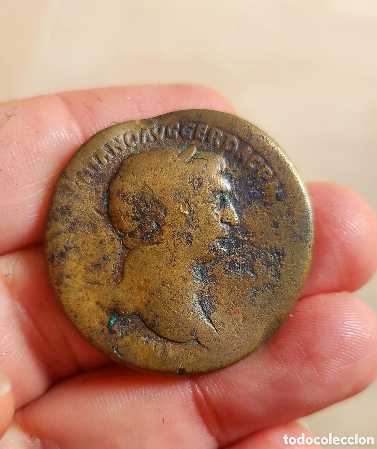 Monedas Imperio romano: Sestercio Trajano raro reverso - Foto 5