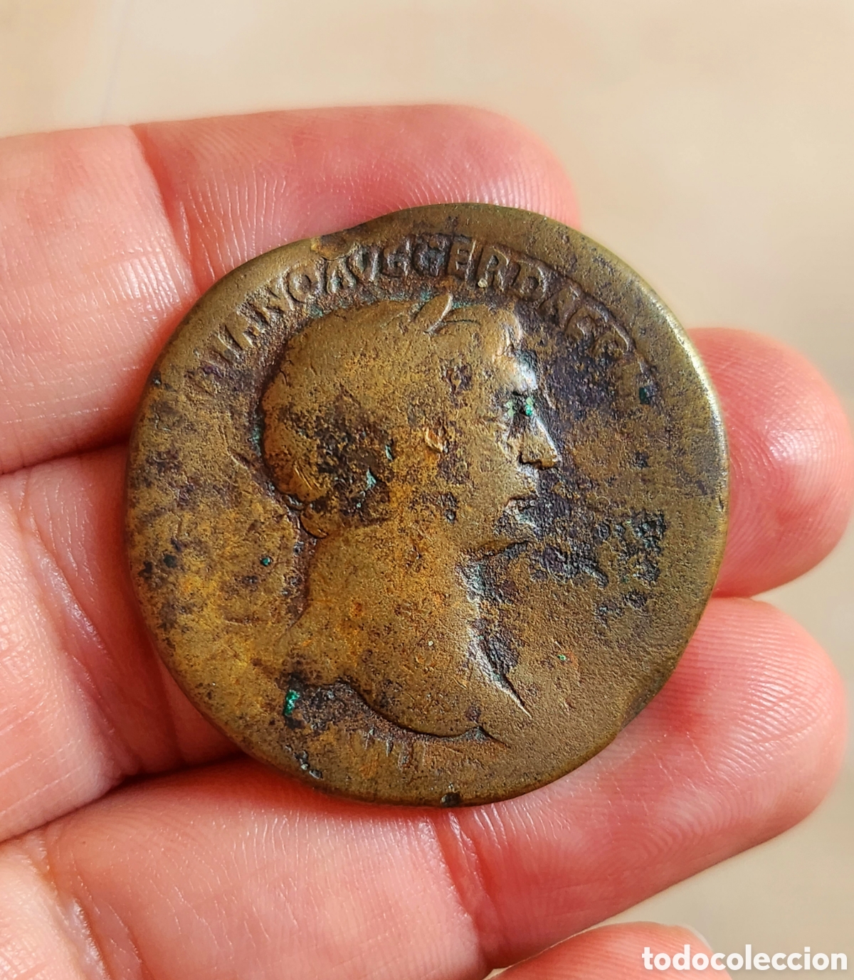 Monedas Imperio romano: Sestercio Trajano raro reverso - Foto 7