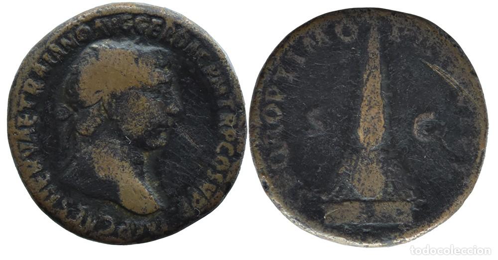 Monedas Imperio romano: RARO AS DE TRAJANO - Foto 1