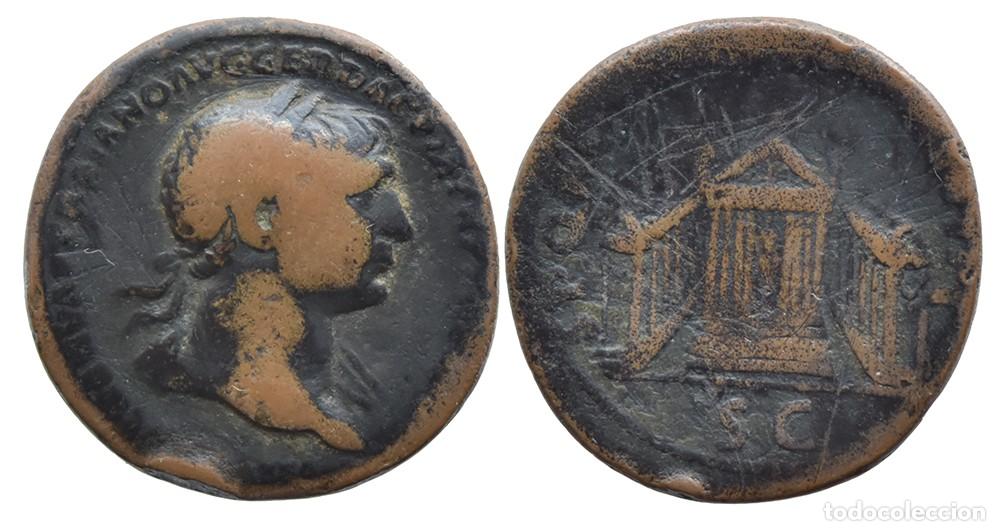 Monedas Imperio romano: TRAJANO AS - Foto 1