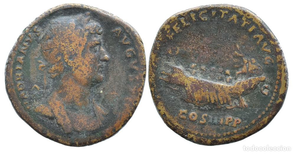 Monedas Imperio romano: HADRIANO SESTERCIO - Foto 1