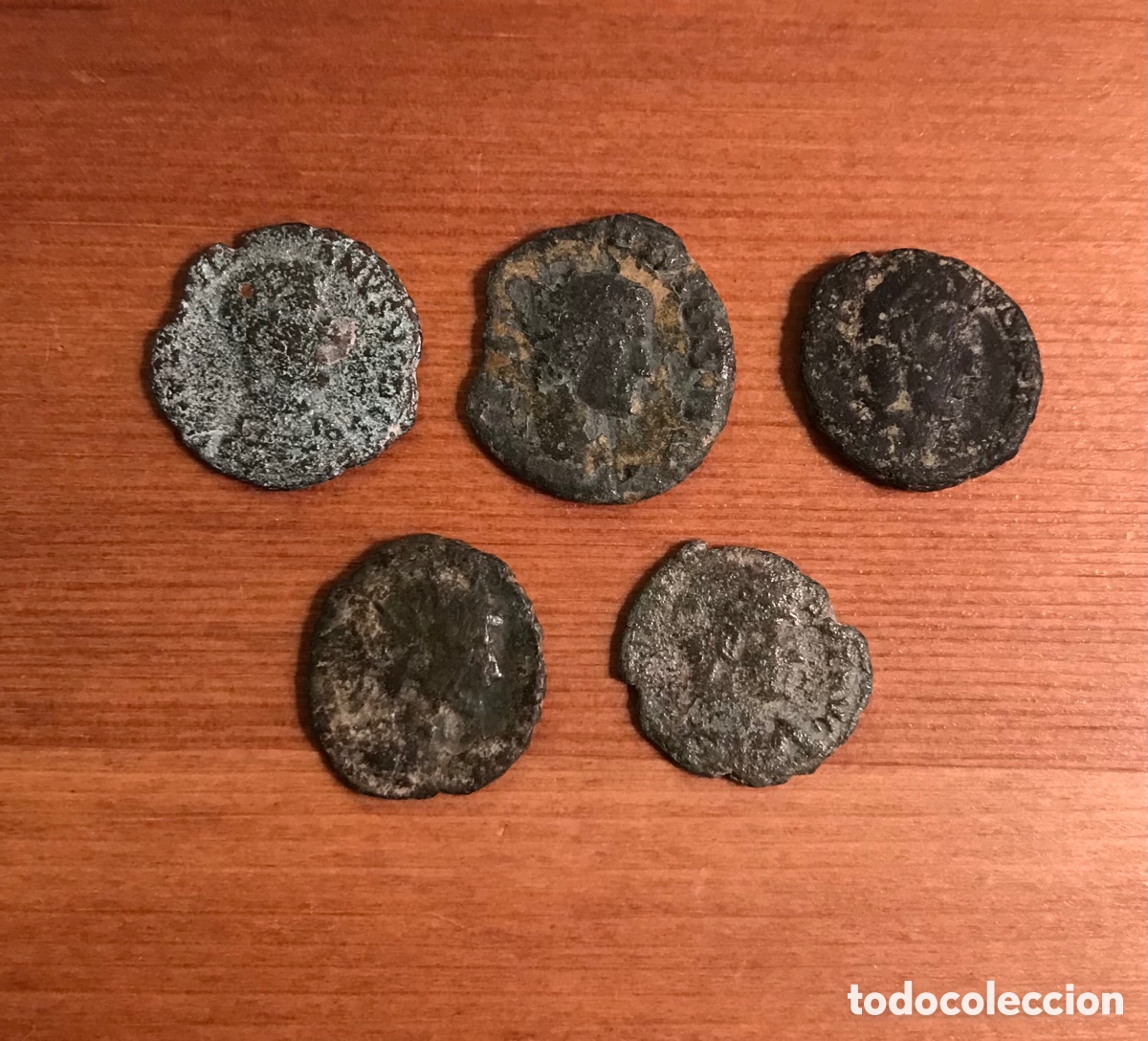 Monedas Imperio romano: Lote de 5 monedas romanas. - Foto 1
