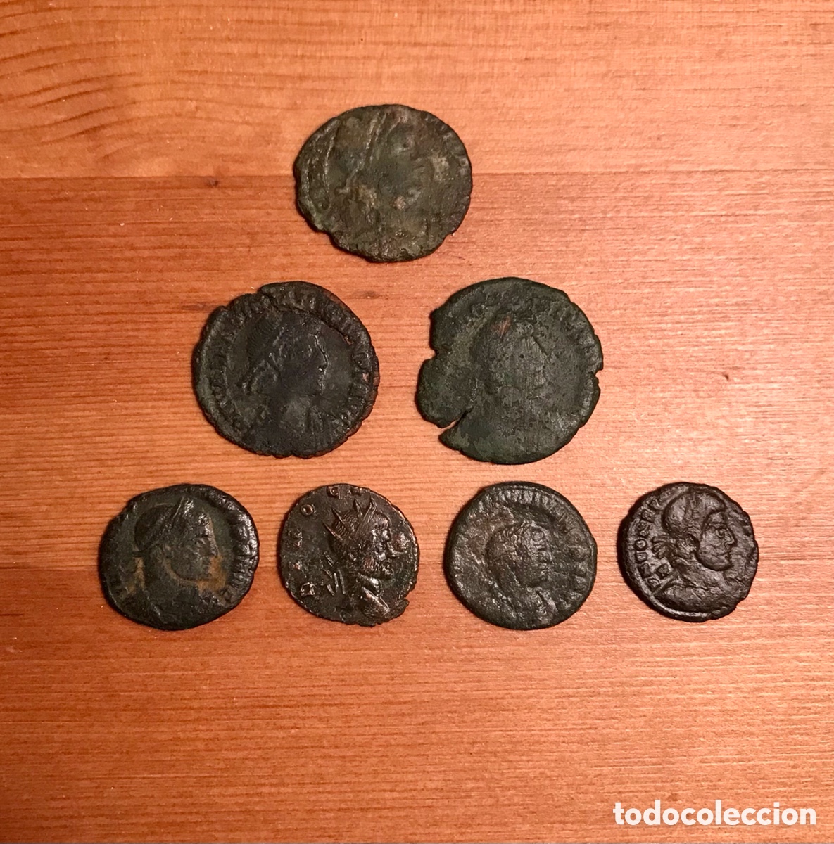 Monedas Imperio romano: Lote de 7 monedas romanas. - Foto 2