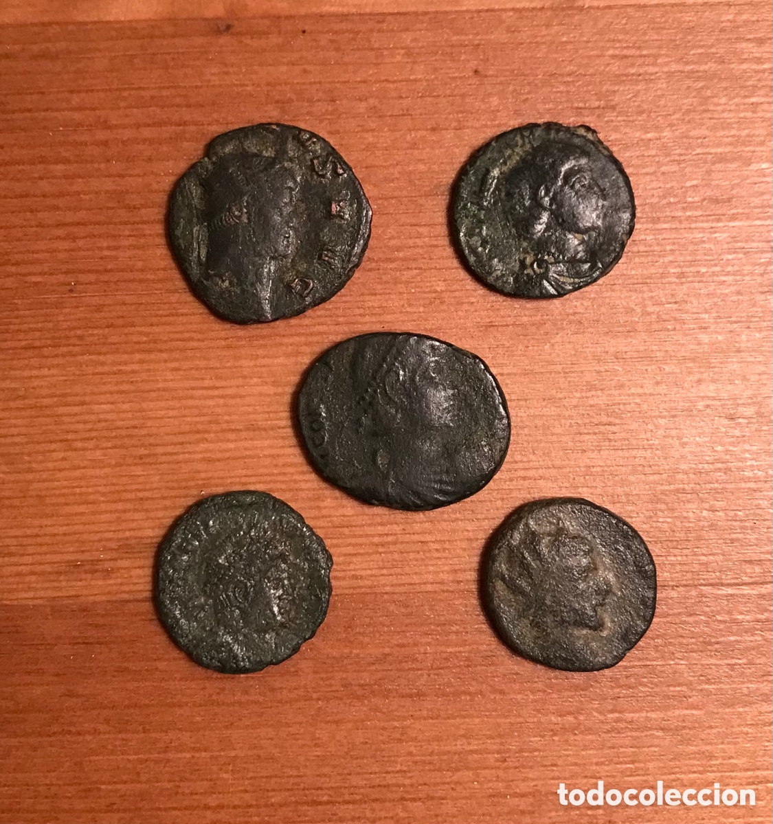 Monedas Imperio romano: Lote de 5 monedas romanas. - Foto 1