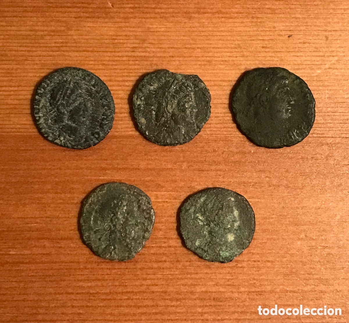Monedas Imperio romano: Lote de 5 monedas romanas. - Foto 1