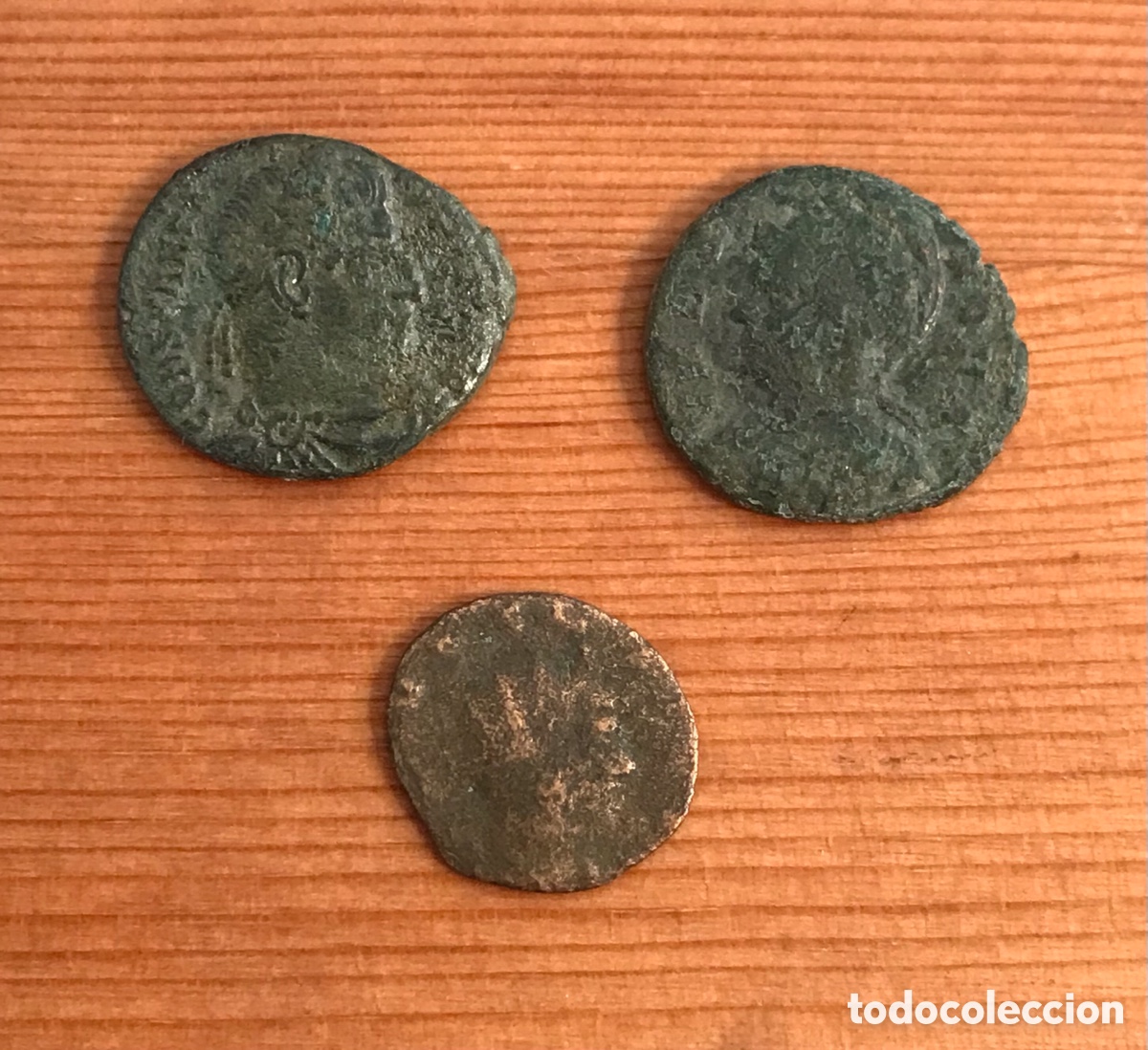 Monedas Imperio romano: Lote de 3 monedas romanas. - Foto 1