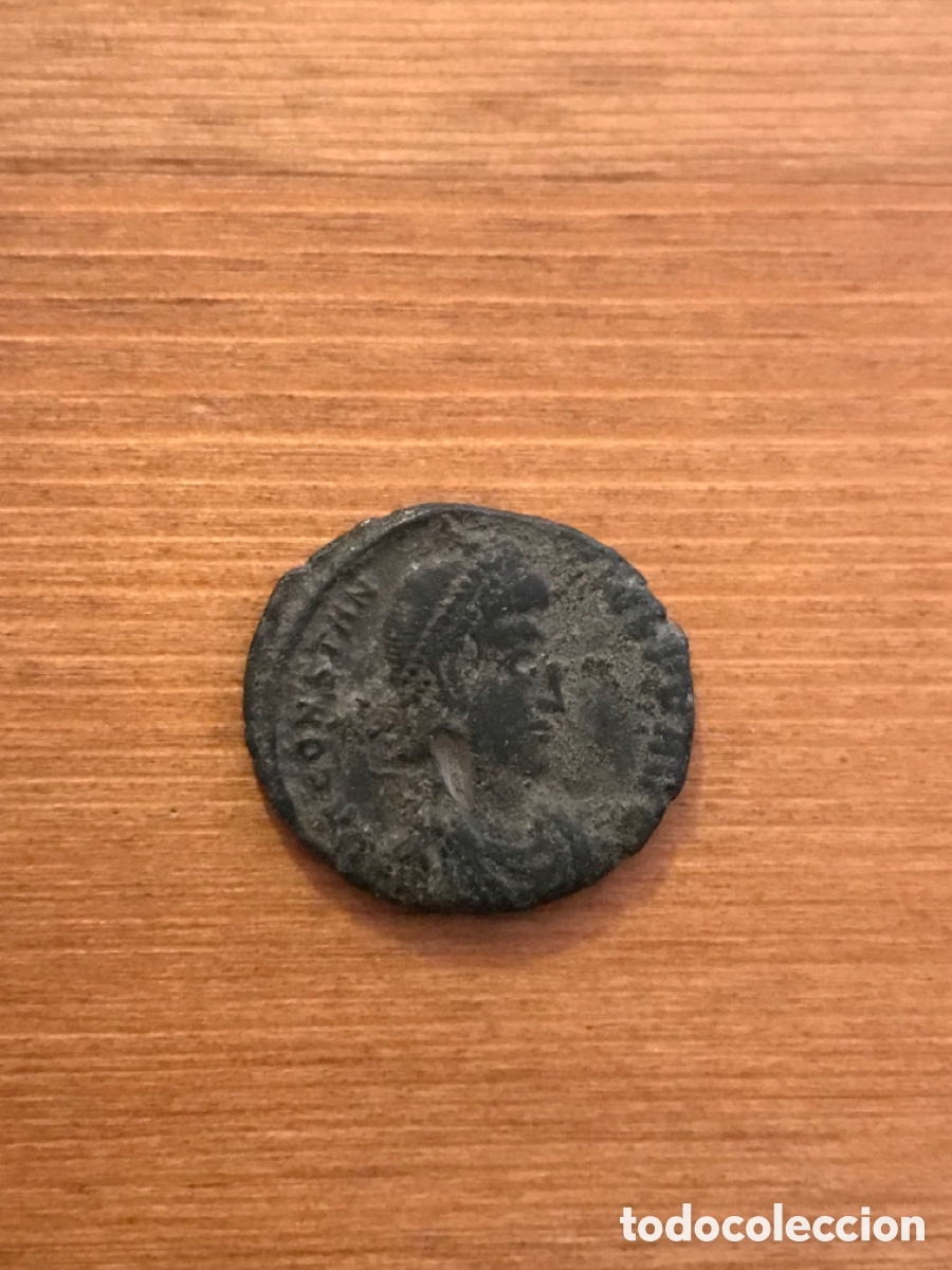 Monedas Imperio romano: Lote de 2 monedas romanas de Constantino. - Foto 6