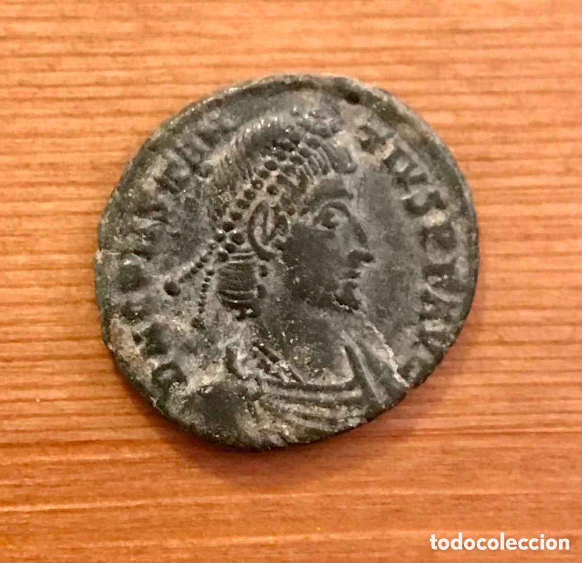 Monedas Imperio romano: Moneda Romana. Constantino. TCOM. MBC+ - Foto 1