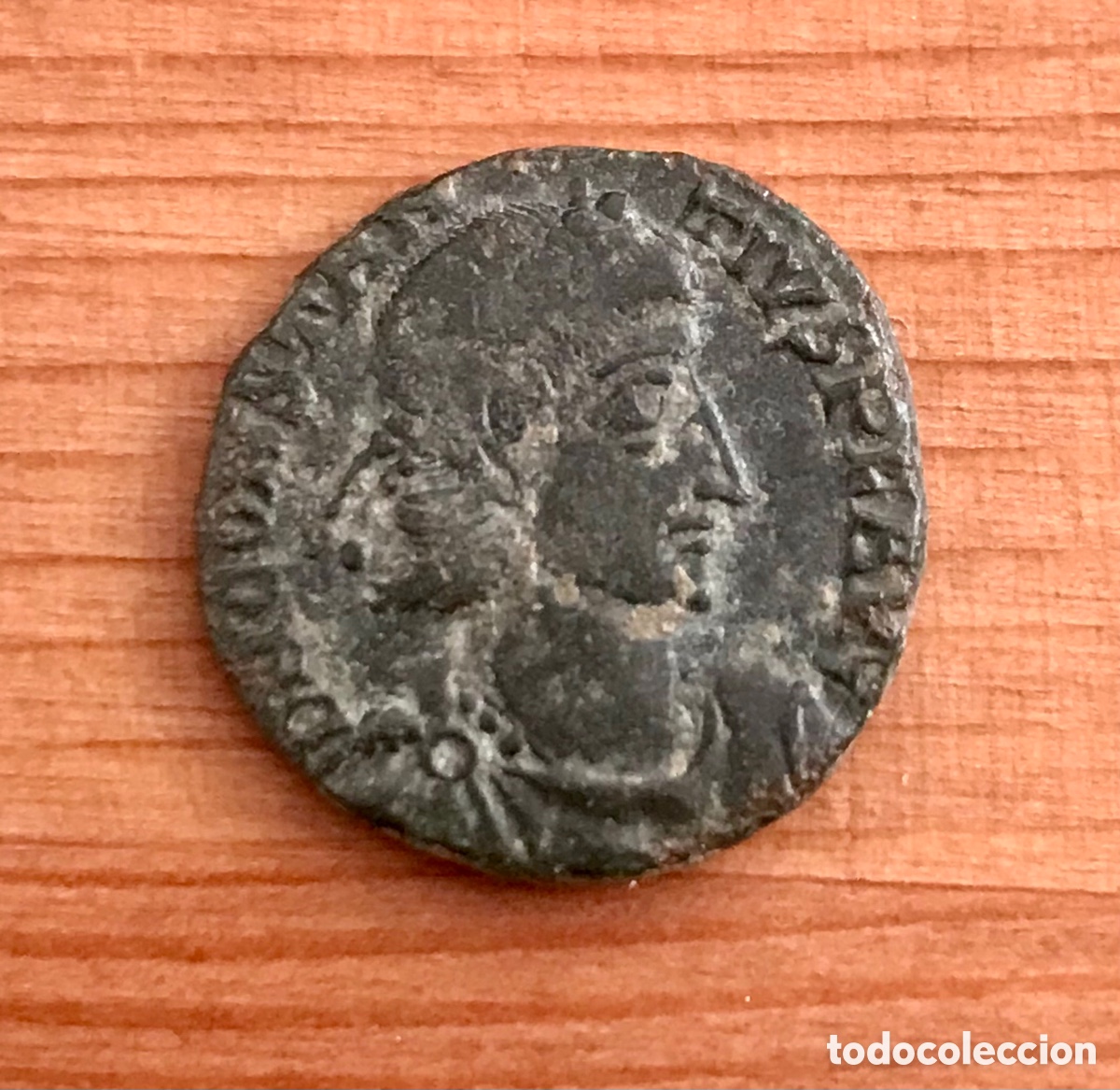 Monedas Imperio romano: Moneda Romana. Constancio II. 350-355. MBC. - Foto 1