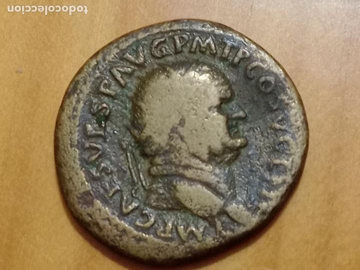 Monedas Imperio romano: Dupondio de Vespasiano - Foto 1