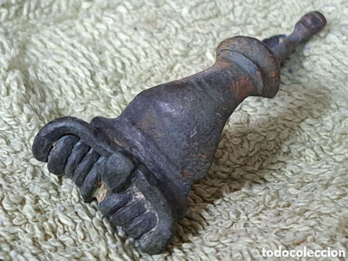 Monedas Imperio romano: Fibula de la &eacute;poca romana en bronce completa con aguja - Foto 3