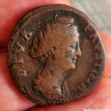 Monedas Imperio Romano: SESTERCIO FAUSTINA MADRE