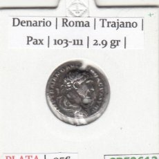 Monedas Imperio Romano: CRE2613 MONEDA ROMANA DENARIO ROMA TRAJANO PAX 103-111