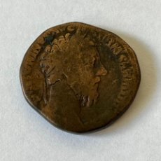 Monedas Imperio Romano: MONEDA IMPERIO ROMANO. MARCO AURELIO. 161-180 DC. SESTERCIO ORIGINAL.