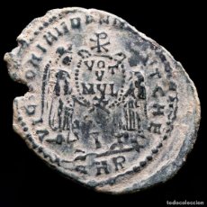 Monedas Imperio Romano: DECENCIO CESAR MAIORINA. VICTORIAS, CRISTOGRAMA ☧ 350-353 DC (8497)