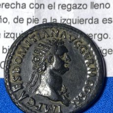 Monete Impero Romano: EXTRAORDINARIO DUPONDIO DE DOMICIANO. 85 D. C. ROMA. MBC+.