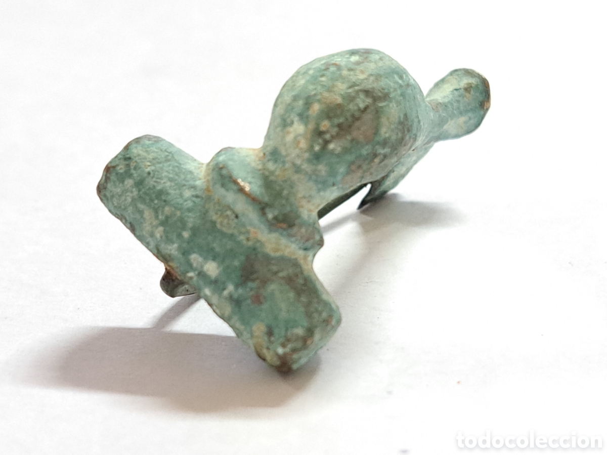 Monedas Imperio romano: Fibula de la &eacute;poca romana en bronce completa con aguja - Foto 7
