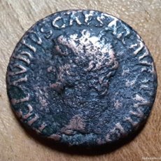 Monedas Imperio Romano: MONEDA ROMANA, CLAUDIO CESAR AUGUSTA, AS