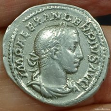 Monedas Imperio Romano: ALEJANDRO SEVERO. MUY BUEN DENARIO ORIGINAL. JUPITER