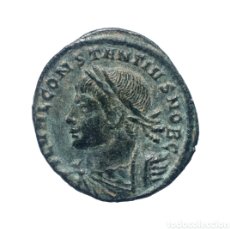 Monedas Imperio Romano: FOLLIS CONSTANTINO II PROVIDENTIAE CAESS 326 D. C. ROMA R Q