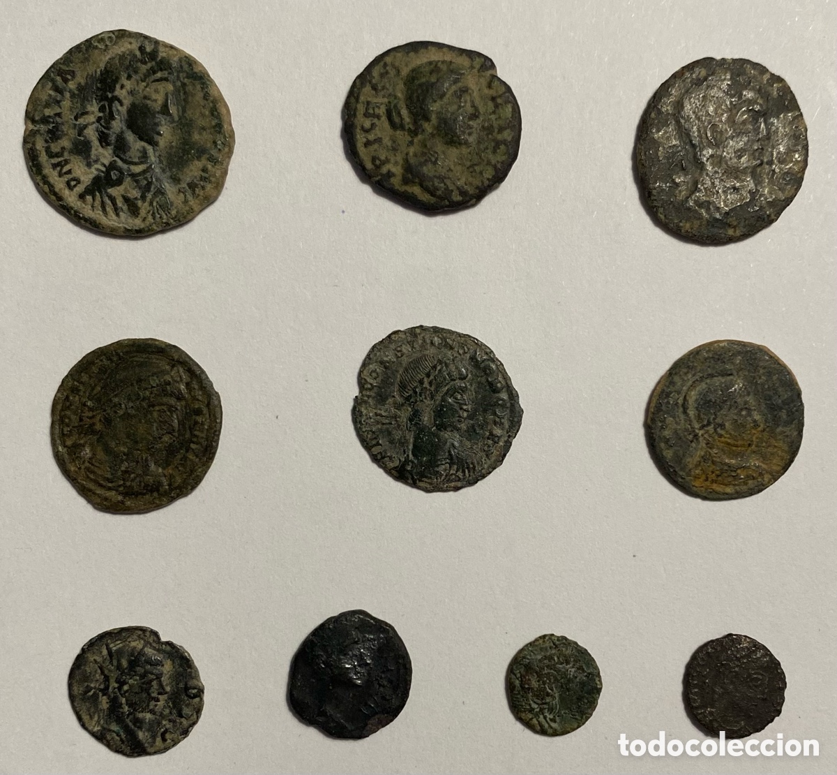 Monedas Imperio romano: Lote de 10 monedas romanas a identificar. - Foto 1