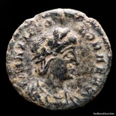 Monedas Imperio Romano: TEODORA, MEDIO FOLLIS, TRIER. 340 DC. PIETAS ROMANA / TRP. (3158)