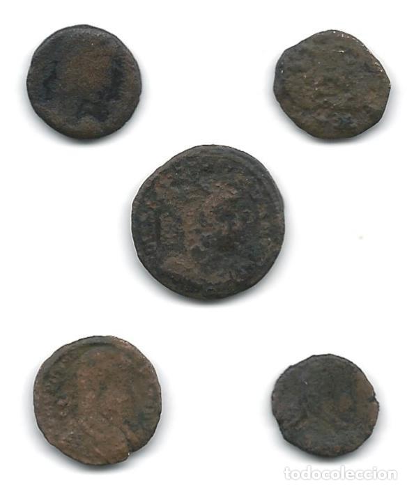 Monedas Imperio romano: 5 roman coins (07) - Foto 1
