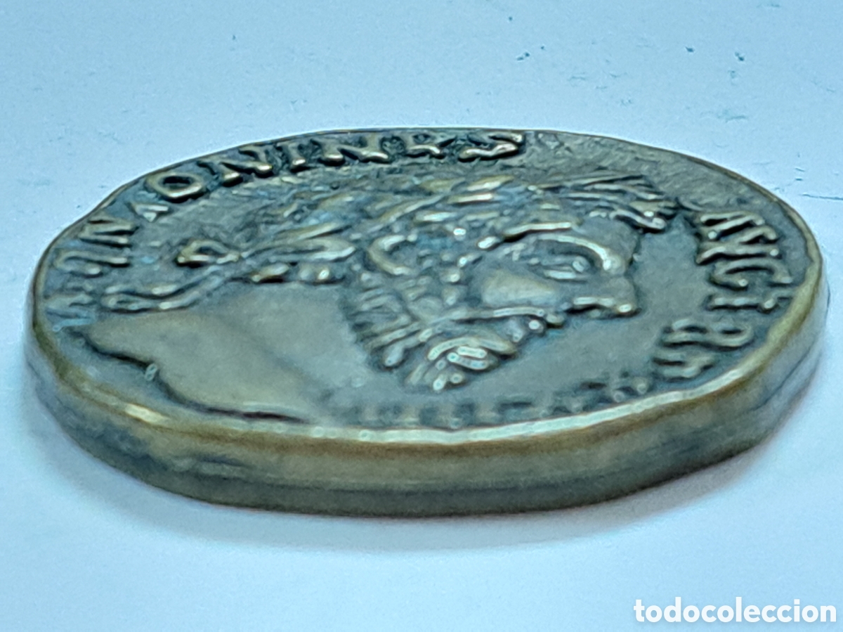 Monedas Imperio romano: R&eacute;plica de un Sestercio del emperador Antoninus Pius - Foto 3