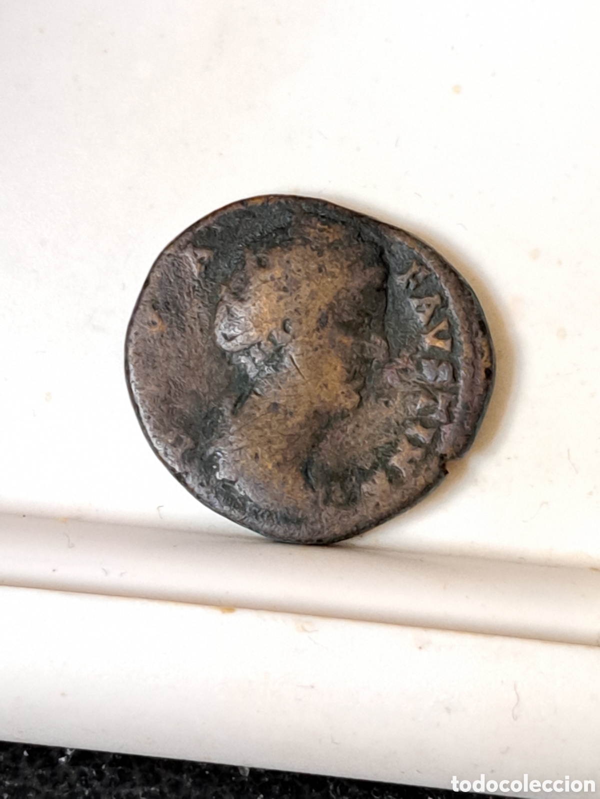 Monedas Imperio romano: &Eacute;poca romana imperial As de Faustina la mayor - Foto 1