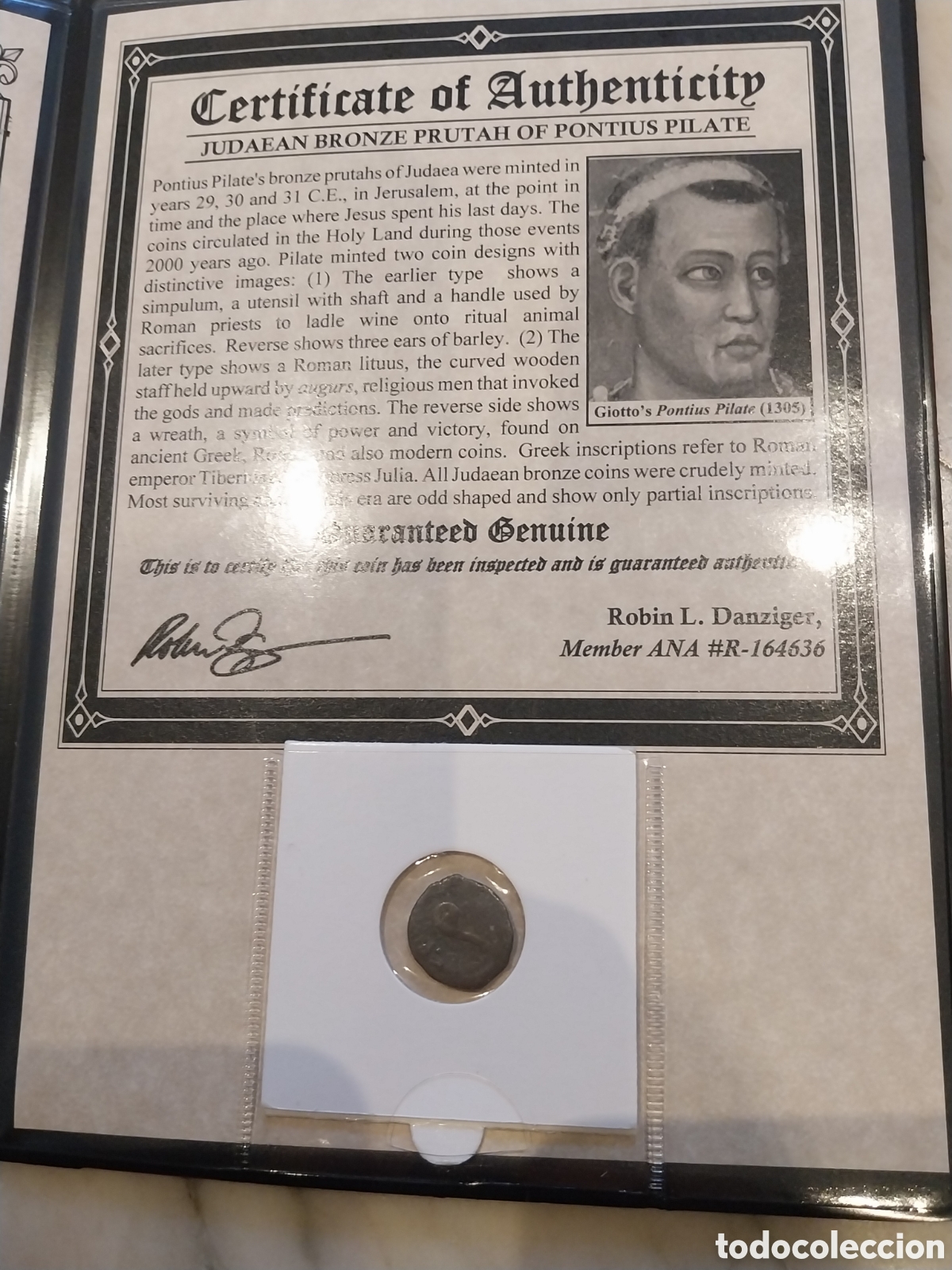 Monedas Imperio romano: Raro Prutah d Poncio Pilato. - Foto 1