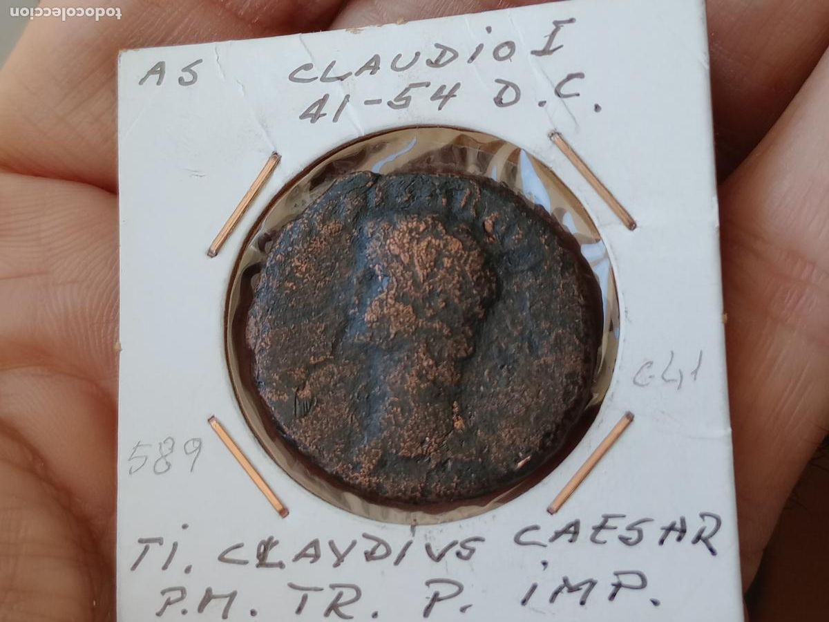Monedas Imperio romano: As romano de Claudio - Foto 1