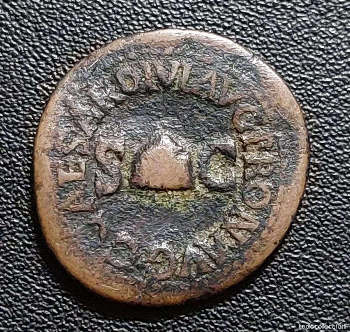 Monedas Imperio romano: Cal&iacute;gula Cuadrante 37-41 D.C Escaso (BC+) - Foto 1
