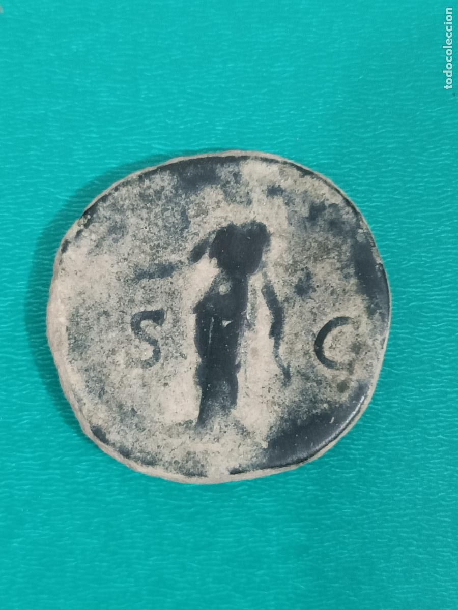 Monedas Imperio romano: Moneda romana As de Adriano - Foto 2