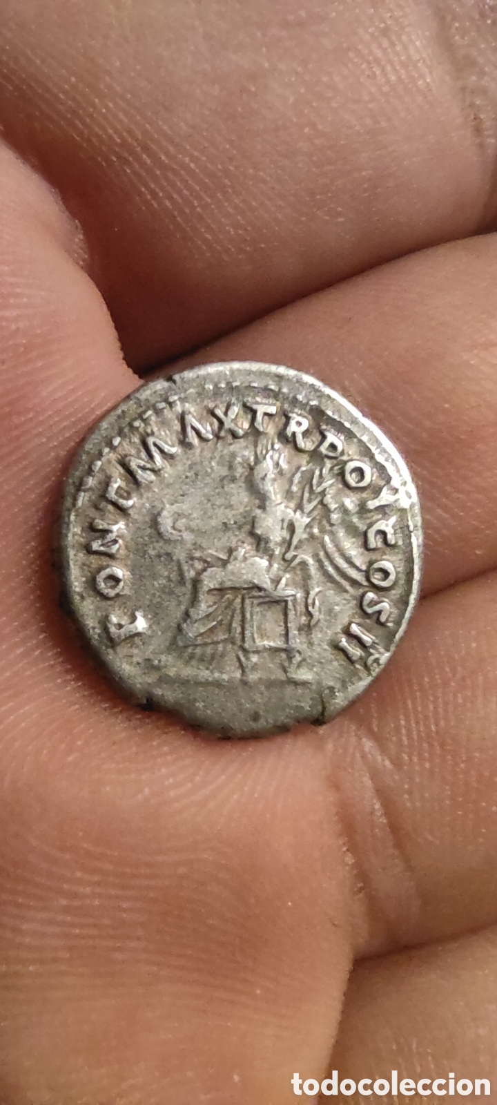 Monedas Imperio romano: Denario de trajano pontif maxim - Foto 2