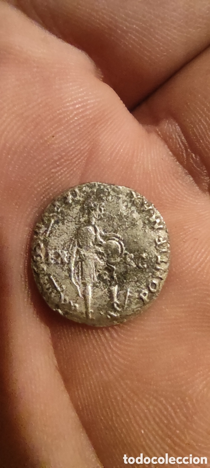 Monedas Imperio romano: Denario del emperador Neron, raro - Foto 2