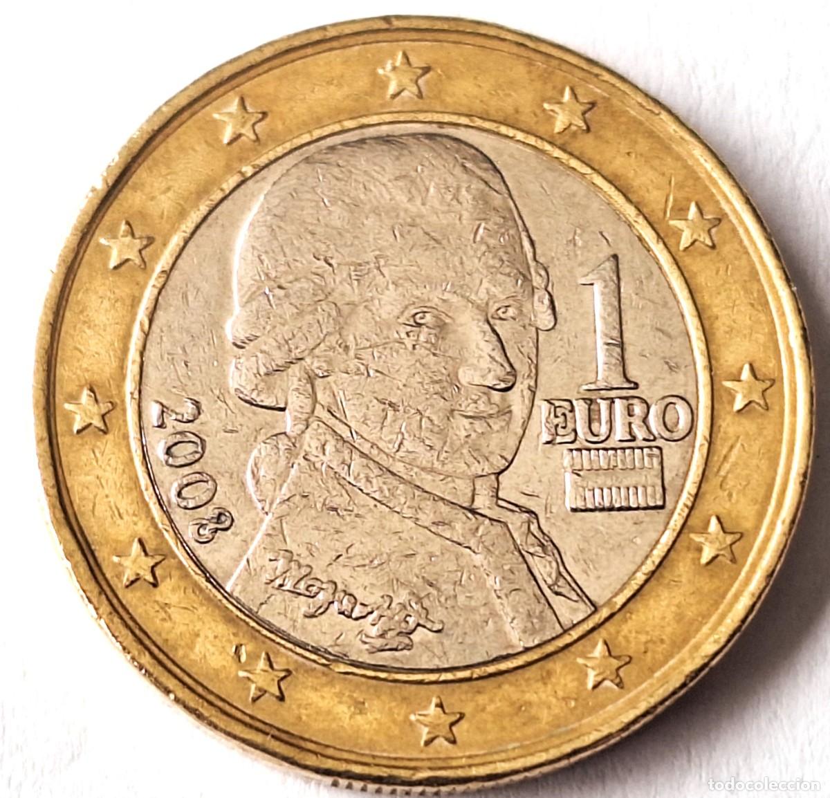 Monedas Imperio romano: AUSTRIA - MONEDA DE 1 EURO DEL A&Ntilde;O 2008 - MBC - Foto 1