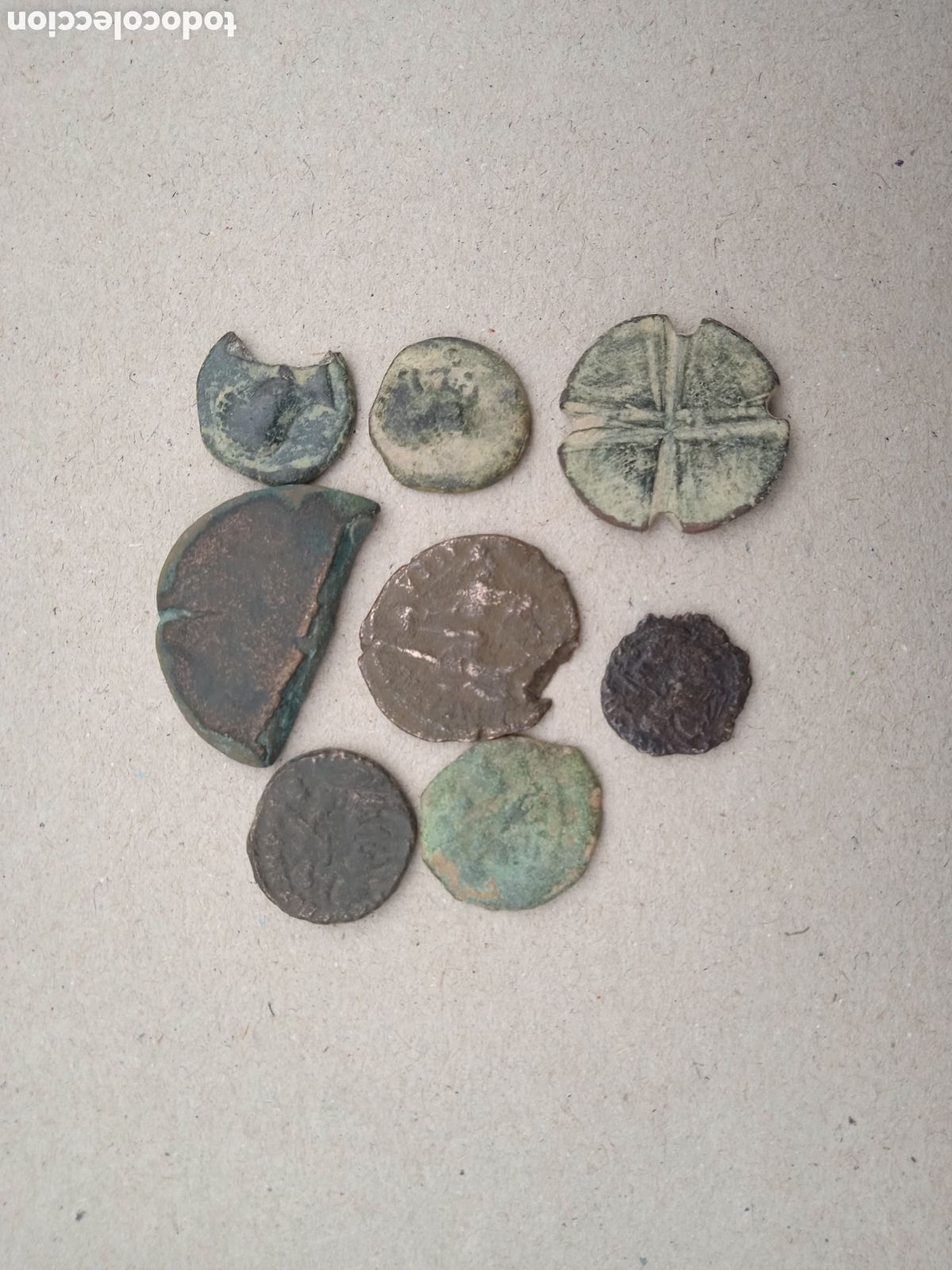 Monedas Imperio romano: Conjunto de 8 monedas romanas Castulo - Foto 3