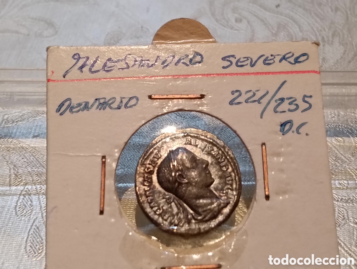 Monedas Imperio romano: Denario de plata, Alejandro severo ,221-235 DC - Foto 2