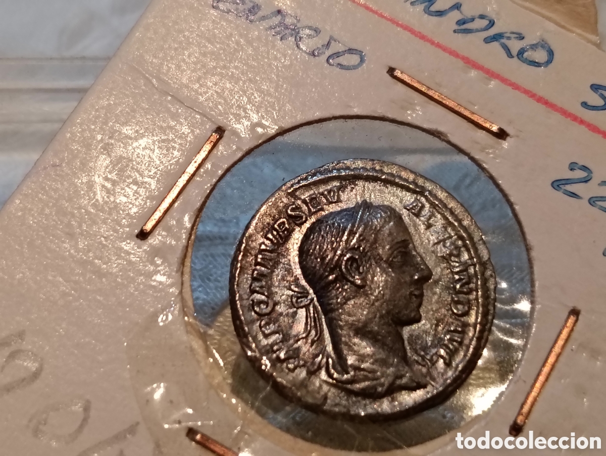 Monedas Imperio romano: Denario de plata, Alejandro severo ,221-235 DC - Foto 1