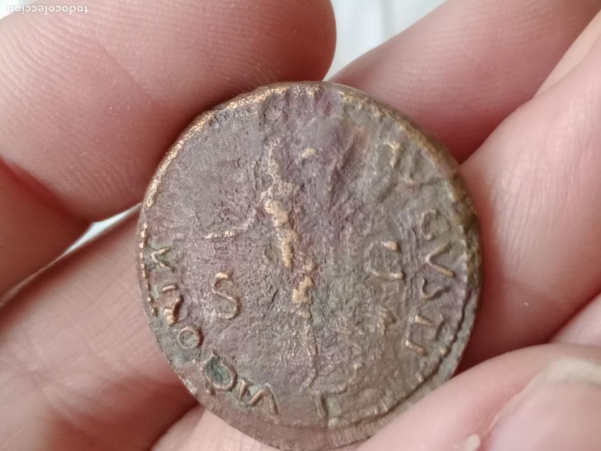 Monedas Imperio romano: Dupondio romano de Ner&oacute;n - Foto 2