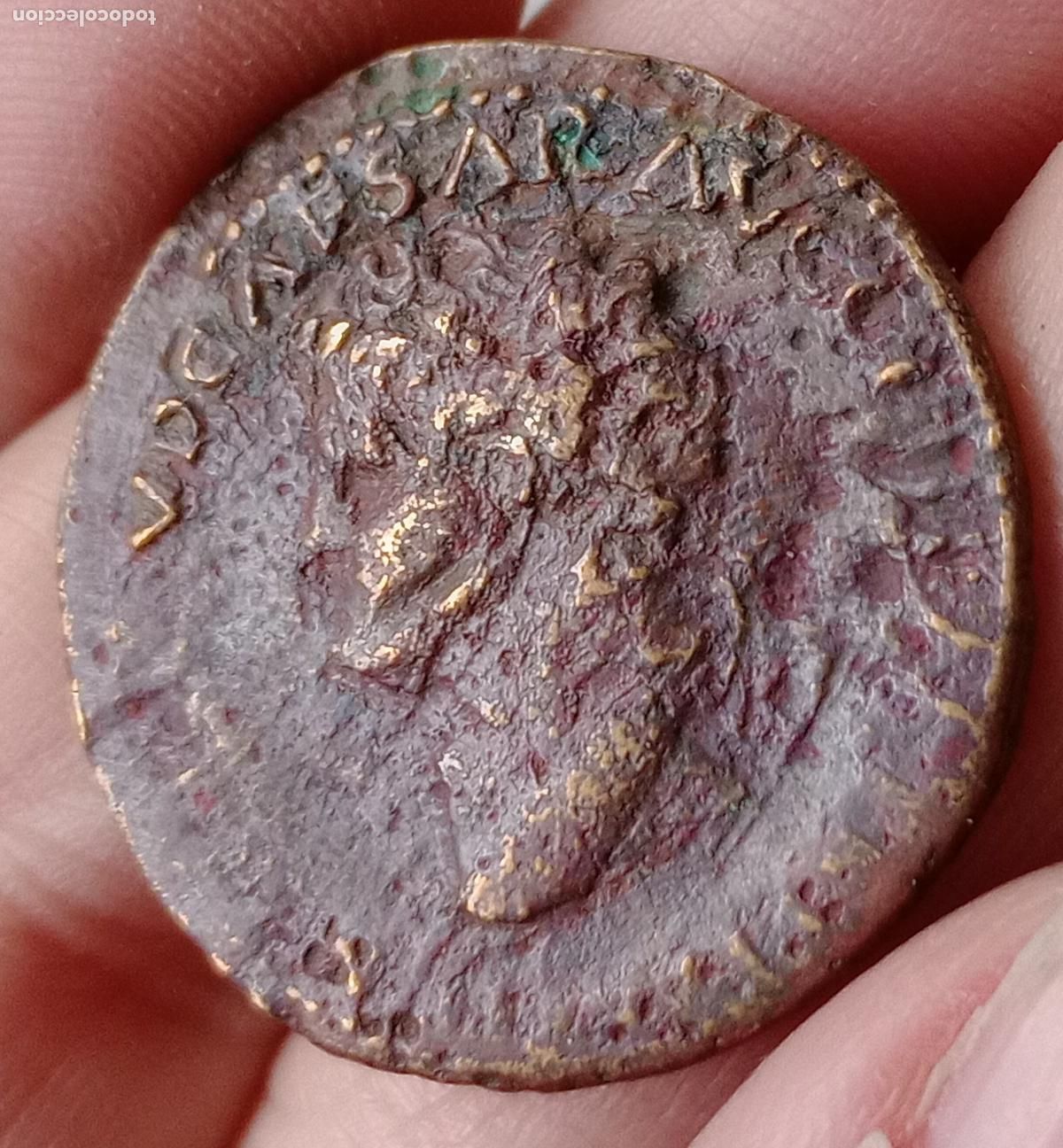 Monedas Imperio romano: Dupondio romano de Ner&oacute;n - Foto 1