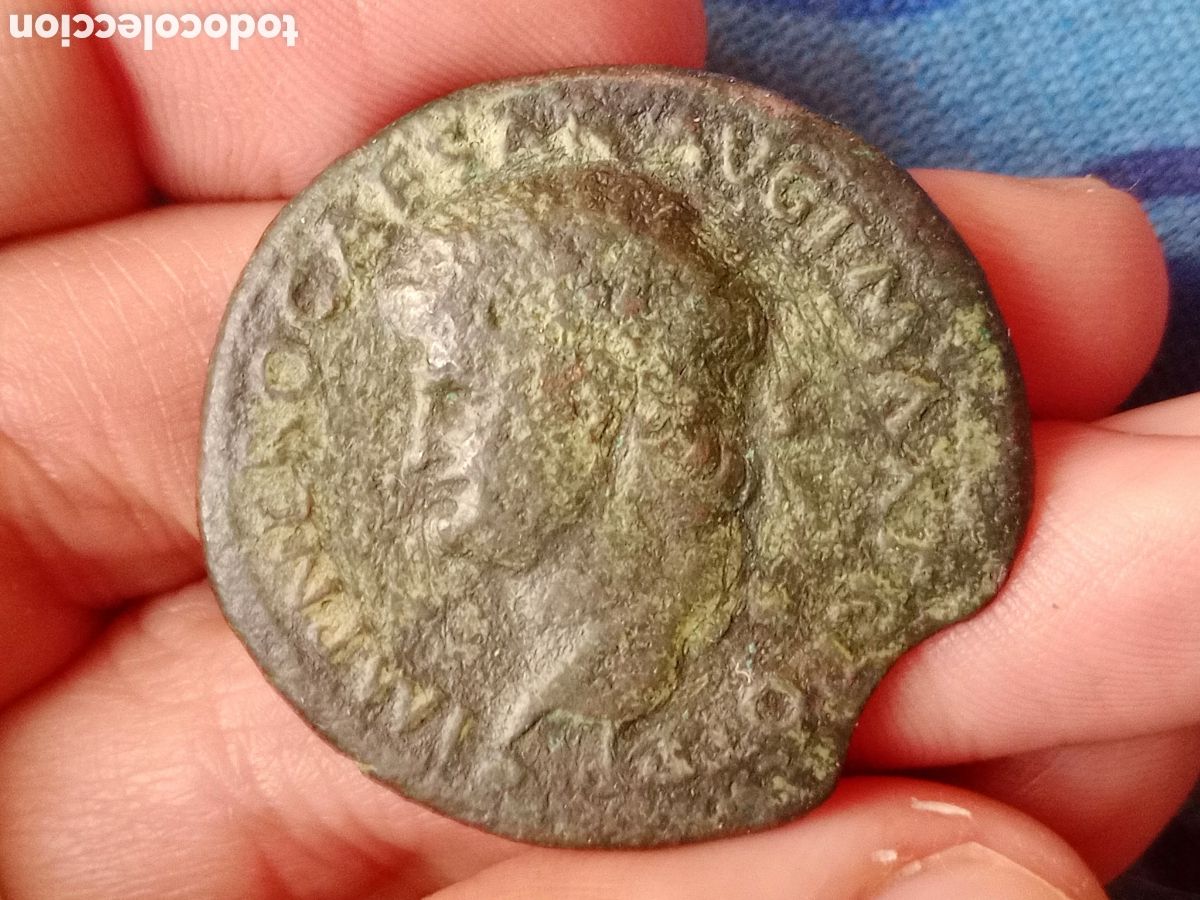 Monedas Imperio romano: Ner&oacute;n. Raro sestercio. Decursio - Foto 1